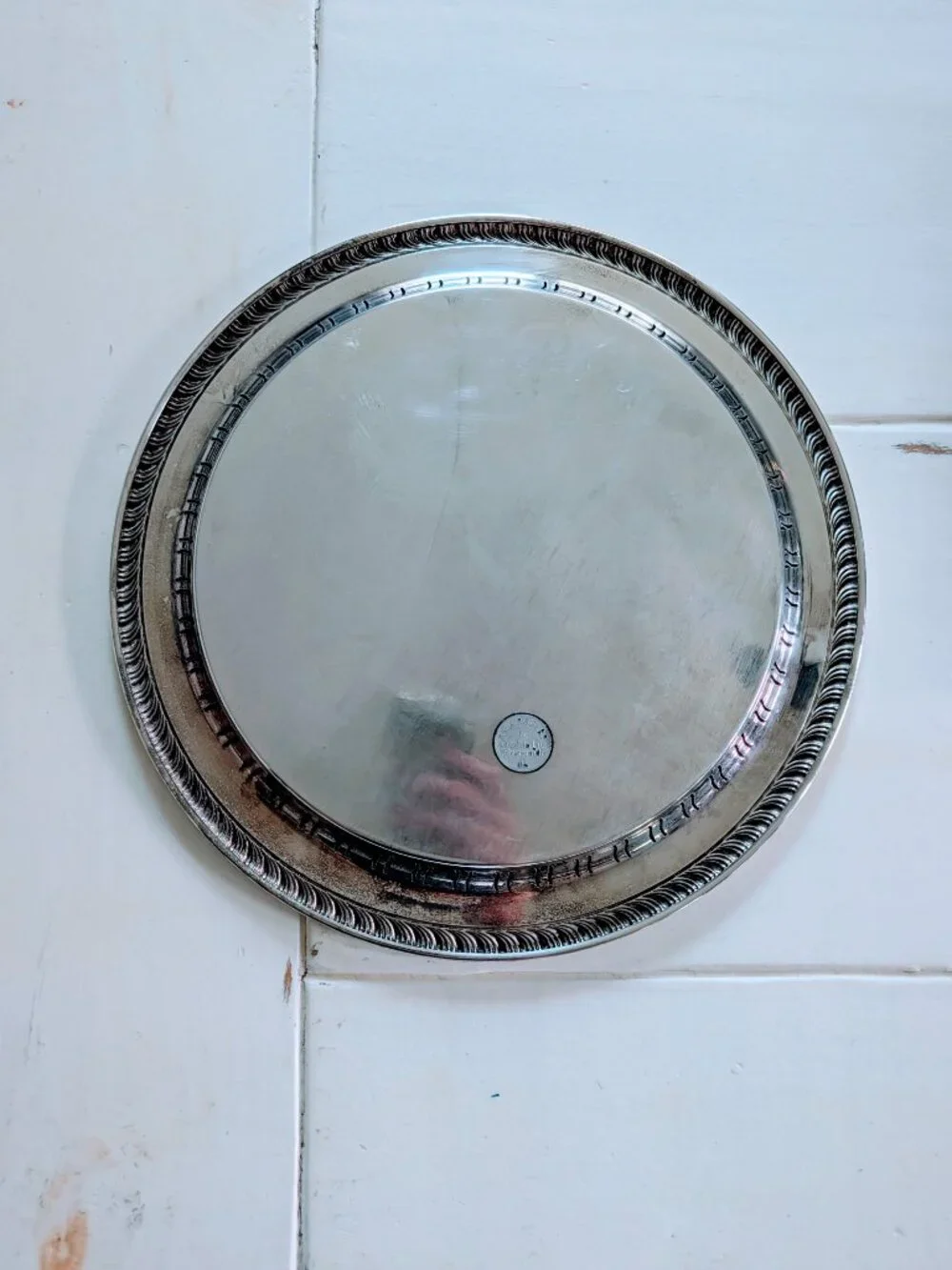 VTG Wm A Rogers Oneida Silverplate Serving Platter 12
